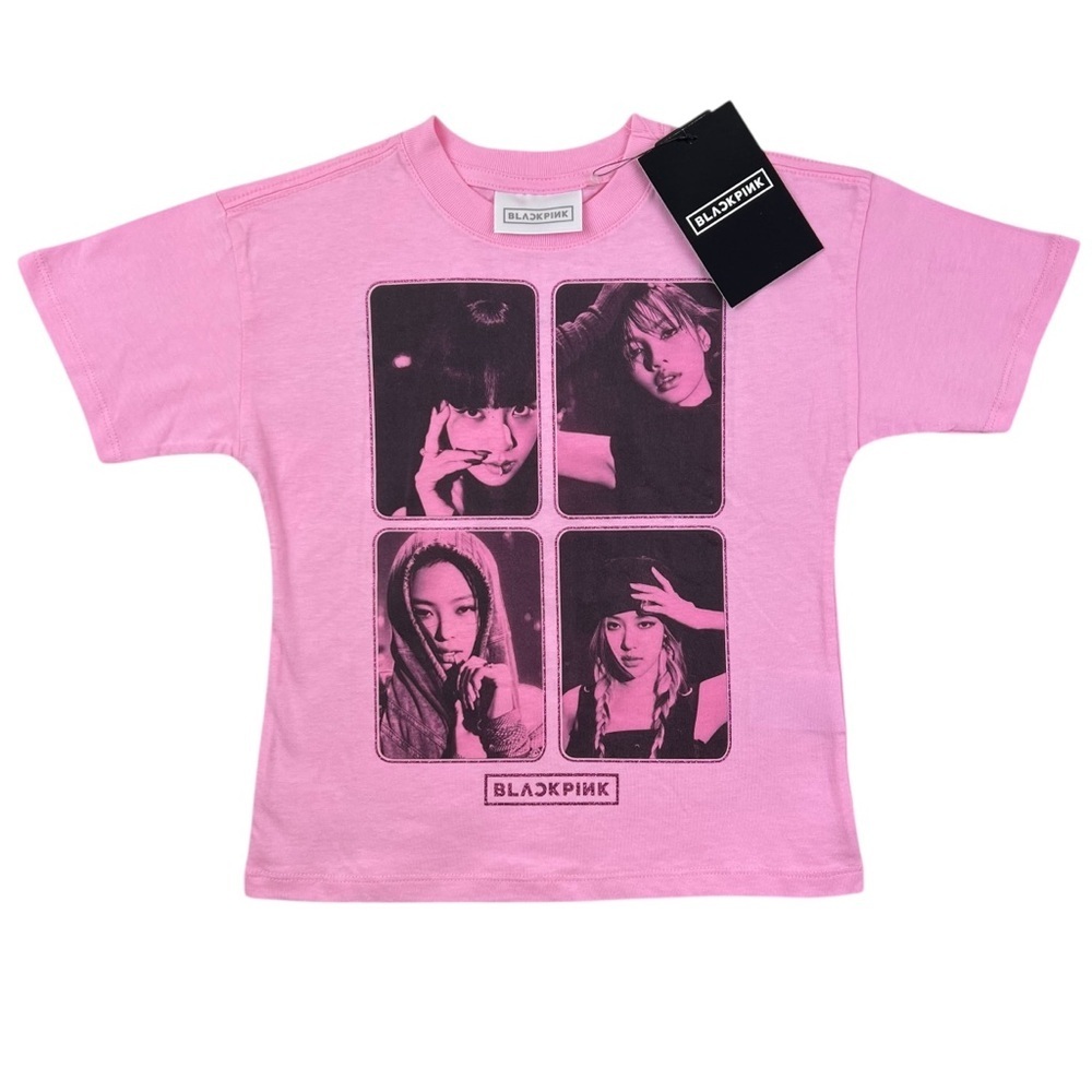 Cotton On Kids Blackpink K-pop Short Sleeve T-Shirt Pink Size 3